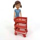 thumbnail image 4 of Gwong Juguete Hierro 3 nivel Trolley Storage Rack DIY Muñeca Casa Muebles de cocina con ruedas Gwong 30007101, 4 of 7