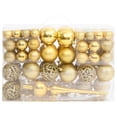 thumbnail image 1 of vidaXL Ensemble de 111 Boules de Noël Or Polystyrène, 1 of 5