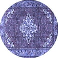 thumbnail image 1 of Ahgly Company Machine Washable Indoor Round Persian Blue Traditional Area Rugs, 8' Round, 1 of 4