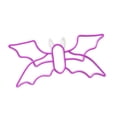 thumbnail image 2 of Letrero de neón con forma de murciélago, luz nocturna USB, color morado, 41 x 20,5 cm, lámpara de mesa, decoración de Halloween para, 2 of 9