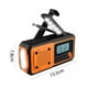 thumbnail image 4 of Radio de emergencia solar digital Radio de alerta meteorológica con manivela de 4000 mAh (versión de la UE) WDOplteas Para estrenar, 4 of 9