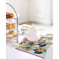 thumbnail image 4 of Spring Daisy Kitchen Dish Towels for Drying Dishes Set of 3, Pink Modern Abstract Art Dots Floral Waffle Weave Microfiber Hand Tea Bathroom Towels Quick Dry & Absorbent Towel 12x12, 4 of 7