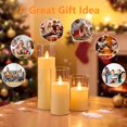 thumbnail image 7 of Yunkctuk Flameless Candles with Remote, Battery Operated Flickering Flameless Candles, LED Candles with Timer 2/4/6/8H,Ivory, with Realistic LED Candles Set of 5（Approx. D2×H4" 5" 6" 7" 8"）, 7 of 7