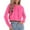 Z#2 Hot Pink Pullover, variant on Yievot Hoodies for Women Casual Zip Up Drawstring Cropped Hoodie Long Sleeve Short Sweatshirt Hooded Crop Jacket Top with Pockets