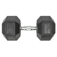 thumbnail image 2 of Lifeline Fitness Premium Rubber Hex Dumbbell, Single, 65 lbs, 2 of 9