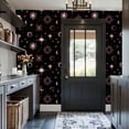 thumbnail image 6 of Peel and Stick Wallpaper Celestial Pink Moon Star Black Mystical Cosmic Wall Mural 17.7in x 9.8ft Self Adhesive Removable Wall Paper Renter Friendly Wallpaper for Nursery Bedroom Cabinets, 6 of 8