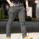 thumbnail image 4 of Pantalones largos para hombre, pantalones ajustados con bolsillos de color liso para exteriores, pantalones largos para hombre, 4 of 4