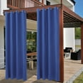 thumbnail image 2 of PiccoCasa 2 Panels Bedroom Waterproof 100% Blackout Curtains Dark Blue 52"x108", 2 of 7