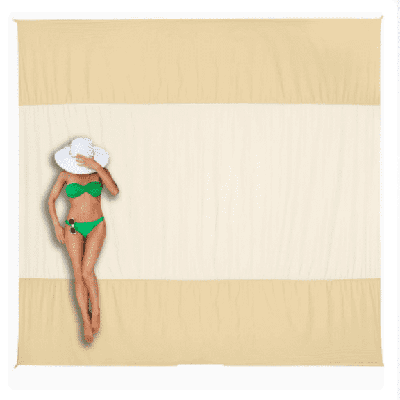 Beach Blanket Sandproof, Extra Large Beach Mat Sand Free, Beach Essentials for Vacation Picnic Camping 4.92*4.92ft
