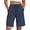 46# 1Pack:Navy Blue, variant on NELEUS Women's 9" Bermuda Shorts Waffle Knit High Waisted Breathable Lounge Casual Shorts with Pockets,Purple,US Size L