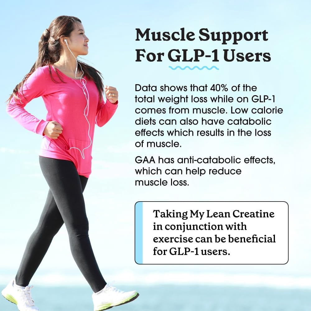 Fit & Lean Creatine Powder For Women, Unflavored, 30 Servings, 7.2 oz
