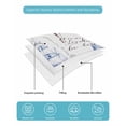 thumbnail image 5 of Quilts Twin XL Size, Navy Blue Coastal Soft Comforter Bedding Set for Bed, Summer Nautical Lighthouse Starfish Lightweight Quilted Bedspread with Pillow Cover(2 Pieces) for All Season, 68x98 Inch, 5 of 6