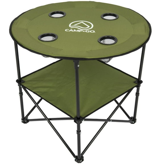 Table ronde portable en matériau denv. 71 cm (28 po)