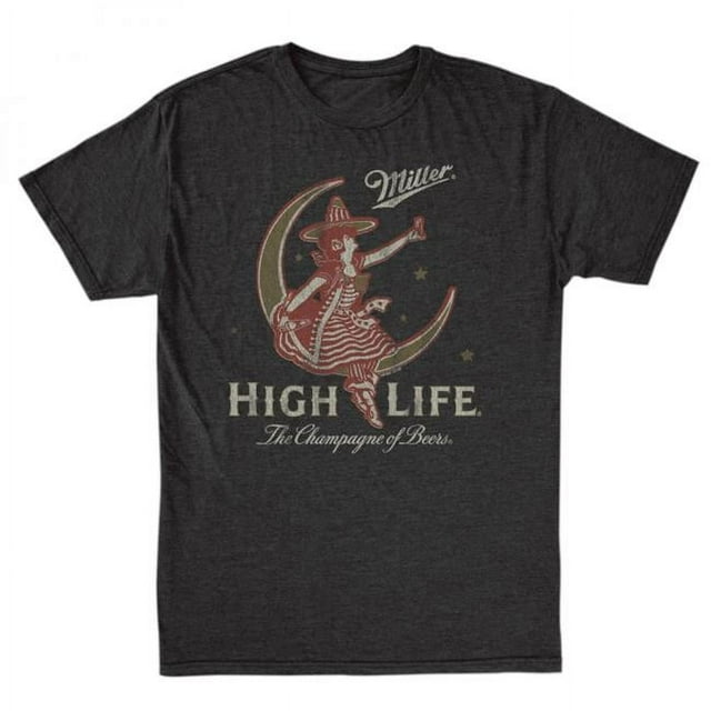 Miller High Life 809099-xlarge Miller High Life Girl in the Moon T-Shirt - Extra Large