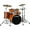 Multicolor, variant on Yamaha Stage Custom Birch Shell Pack with Bass Drum, Blue Sunburst, 5 Pieces