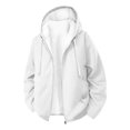 thumbnail image 4 of Men Hoodies Zip Up Sherpa Lined Sweatshirts Heavyweight Thick Warm Fleece Winter Jacket Thermal Coats With Pockets, 4 of 8