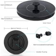 thumbnail image 6 of Ababeny Solar Bird Bath Fountains, Upgrade 3W Solar Fountain Pump with 8 Nozzles, Free Standing Floating Solar Powered Water Fountain Pump for Bird Bath, Garden, Pond, Pool, Outdoor, 6 of 8