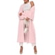 thumbnail image 2 of Suéteres Tipo Cárdigan Largos, Acogedores y Peludos para Mujer, Informales, de Larga y con Abertura Frontal, de Mohair. Rosa Talla Única, 2 of 7