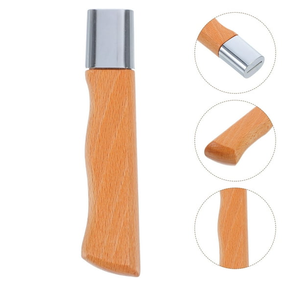 Hemobllo wooden handle Knife Handle Replacement Beech Nonslip for Cooking Sessions 1Pcs