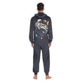 thumbnail image 4 of FORMRS Onesies Pajama for Adults Unisex Hoodie Winter Jumpsuit One Piece Sleepwear, Sizes S-2XL, Black Record, 4 of 7