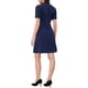 thumbnail image 3 of INSPIRE CHIC Vestidos Elegantes para Mujeres con Cuello de Lazo y Mangas Cortas Abullonadas, Vestido para Trabajar, Color Azul Marino, 3 of 6