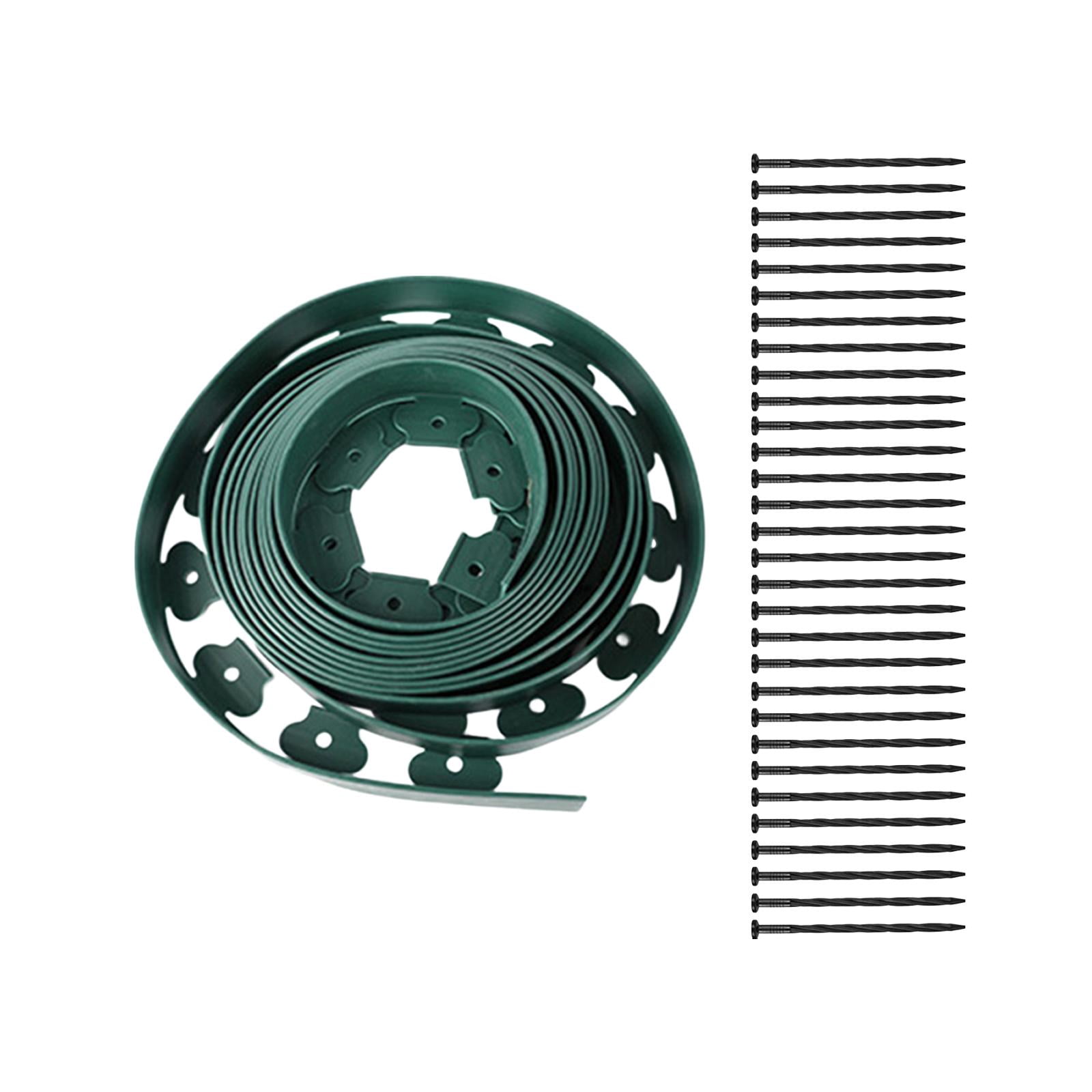 Landscaping Edging Garden Edging Coil Garden Landscape Edging Borders for Lawn Landscaping 5cm Green