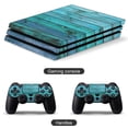 thumbnail image 4 of Blue Old Wood Texture PS4/PS4 Pro/PS4 Slim Skin Sticker For Console And Controller Skins, 4 of 6