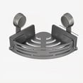 thumbnail image 4 of Triangle Suction Cup Shower Caddy - No Punching Bathroom Rack, Design for Corner, Space-Saving Organizer for Shower Supplies, Toiletries & Bathroom Essentials, Mark-Free Installation, 1pc, 4 of 4