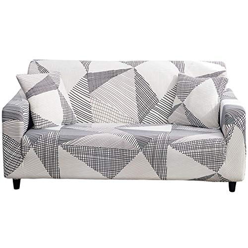 Hoo Printed Sofa Cover Stretch Couch Covers Slipcovers For 4 Cushion With Two Free Pillow Case Seater Large 3 Com Hoo Printed Sofa Cover Stretch Couch, Black Leather Sofa Slipcovers