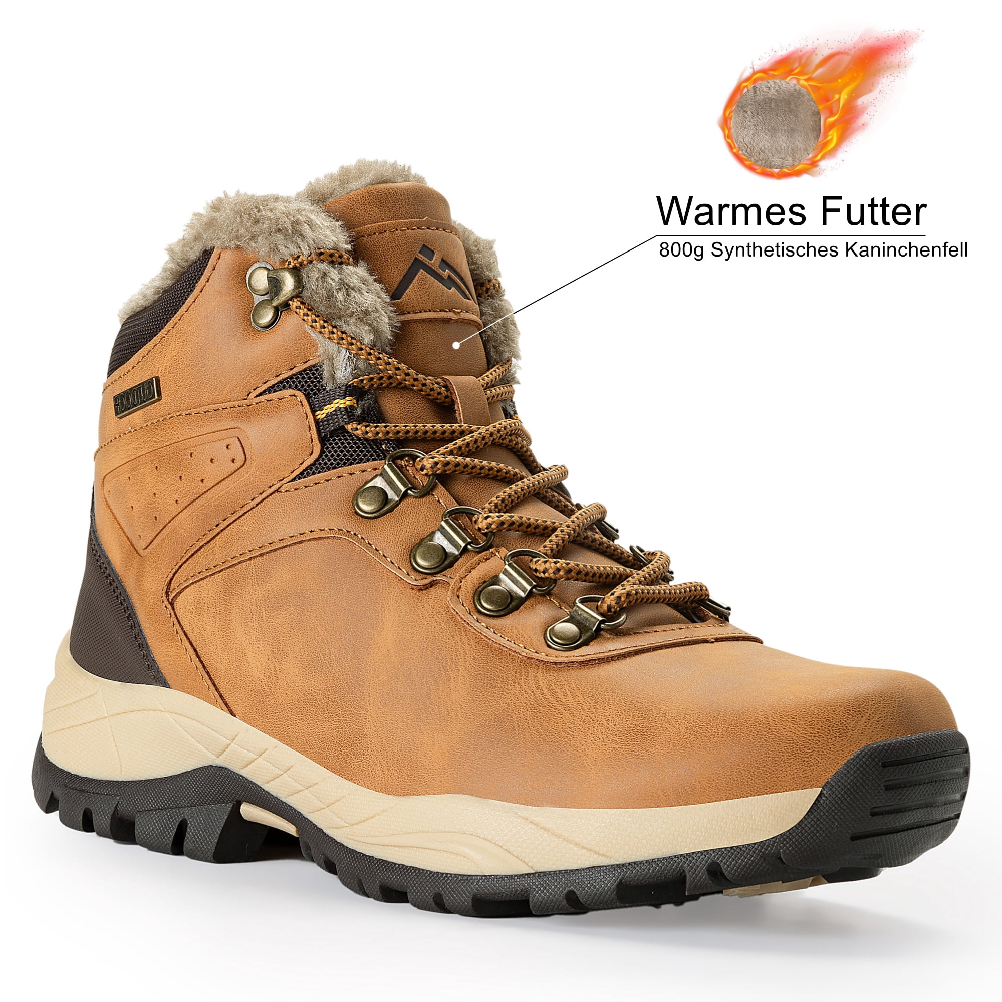 CC-Los Waterproof Winter Snow Boots for Women – Warm Outdoor Hiking Booties, Ladies' Work Shoes