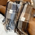 thumbnail image 6 of Classic Plaid Warm Scarf for Women in 2024 Winter Fashionable Student Scarf Suitable for Casual Wear, 6 of 8