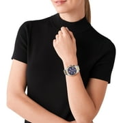 Michael Kors by Michael Kors Womens Lexington Stainless Steel Bracelet Wristwatch, Navy and Gold