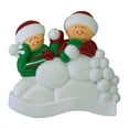 thumbnail image 5 of Personalized Snowball Fight Couple Christmas Ornament 2024 - Our First Christmas Together Ornament, 5 of 10