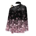 thumbnail image 4 of Puntoco, camisa informal para mujer, manga larga, cuello Halter, hombros descubiertos, blusa holgada con estampado de Polluer, tops Puntoco Puntoco-4227, 4 of 5