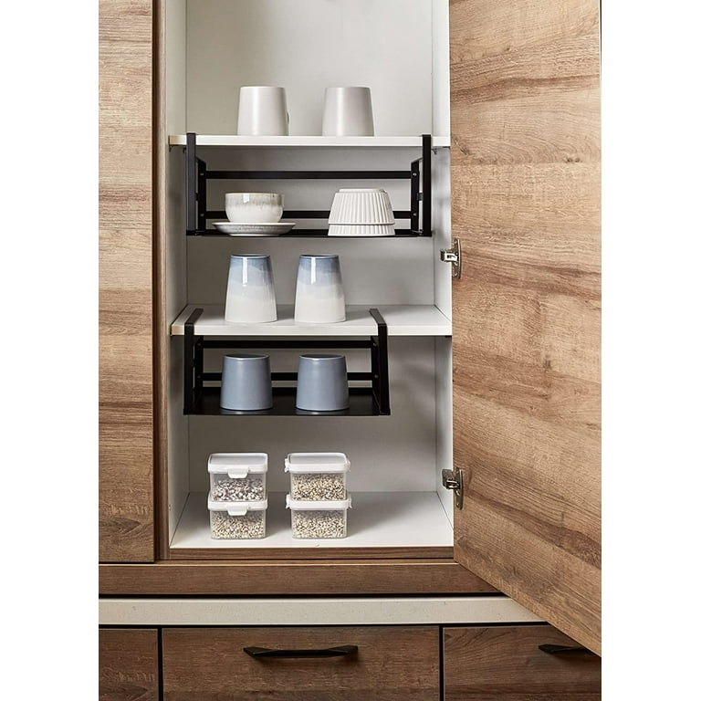 Nxconsu 2Pack Under Shelf Storage Basket Organizer Hanging Holder for  Cabinet Pantry Kitchen Cupboard Desk Counter Bookshelf Organization Add-on  Space