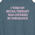 thumbnail image 3 of Instant Message - Retail Therapy  - Women's Racerback Tank Top, 3 of 6