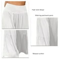 thumbnail image 4 of Pantalones de verano para mujer pantalones elásticos de pierna ancha para mujer de color sólido transpirables para uso diario para yoga ANGGREK  Otros, 4 of 5