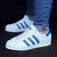thumbnail image 1 of Adidas Original Superstar Chaussures de Sport pour Hommes Espadrilles Blanches 368, 1 of 6