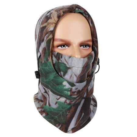 Thermal Fleece Balaclava Hat Camouflage Hood Cover Ski Bike Wind Stopper Winter Face Windproof for Men Women