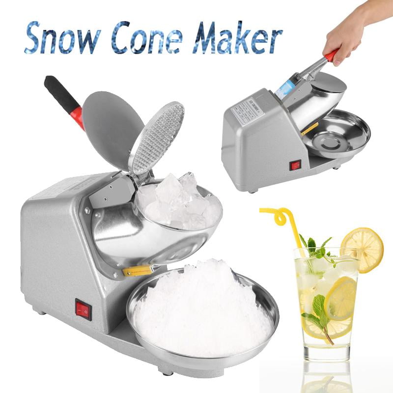 Electric Ice Shaver Machine Snow Cone Maker Crusher Shaving Cold Drink 
