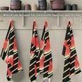 thumbnail image 5 of Naanle Watermelon Stripe Kitchen Towels 4 Pack Dish Cloths Reusable Cleaning Cloths Absorbent Hand Towels Tea Towels Bar Towels Fast Drying 28 x 18 in, 5 of 14