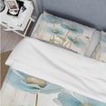 thumbnail image 4 of Designart "Poppy Meadow in Blue and Grey" Poppies Bedding Covert Set - Floral Blue Traditional Bed Set With 2 Shams, 4 of 6