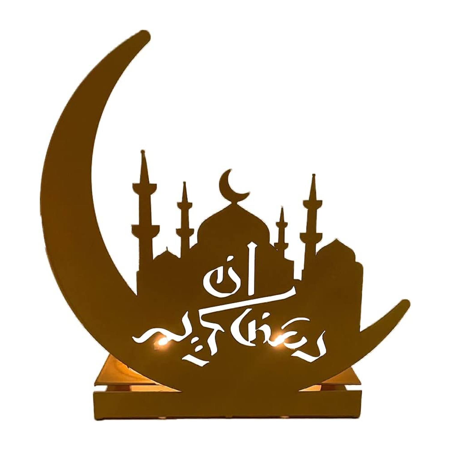 Candle Holder Moon Candlestick Ramadan Holders Stand Eid Metal Light