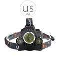 thumbnail image 1 of US Plug 2400Lumens Headlight LED Rechargeable Waterproof Head Torch Head Lamp Fishing Hunting Camping Headlamp, 1 of 7