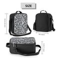 thumbnail image 2 of Rateoe Weave Geometric Lunch Bag Reusable Lunch Box with Shoulder Straps for Men Women Insulated Portable Lunchbox for adults Suitable for School Work Picnic, 2 of 7