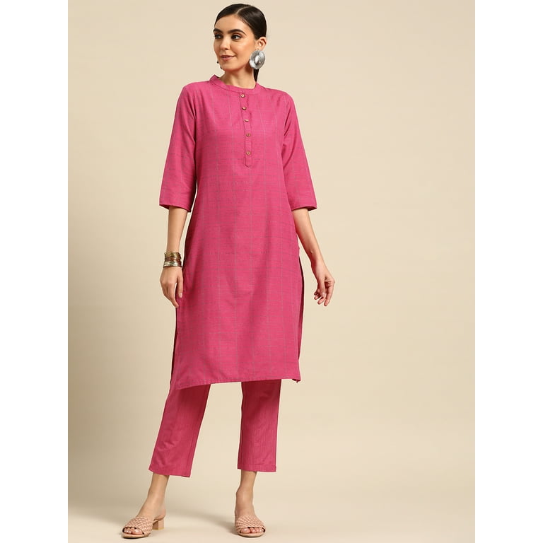 Myntra pink kurtis cheap