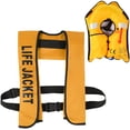thumbnail image 2 of Life Jacket, Automatic Inflatable Life Jacket Vest, Adult Life Vest Water Sports Fishing Kayak Boating Jacket Life Jacket, Automatic and Manual Fast Inflation in 3-5 Seconds, CE Approved, 2 of 7