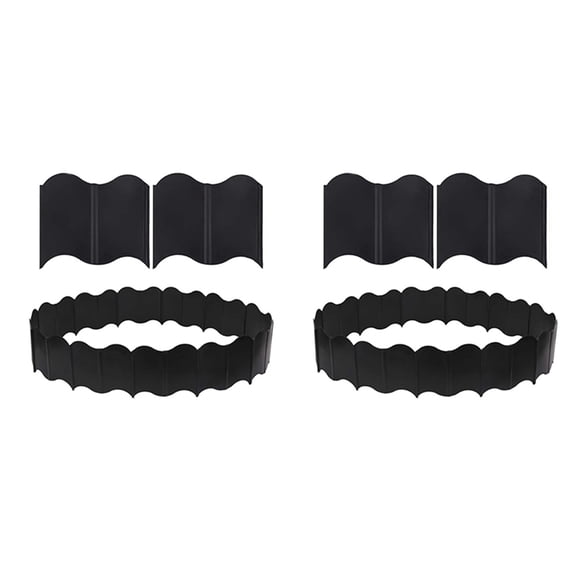 Garden Lawn Edging - 60 Pack Landscape Border Flexible Edging Plastic Fence DIY Decorative