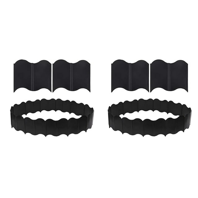 Garden Lawn Edging - 60 Pack Landscape Border Flexible Edging Plastic Fence DIY Decorative