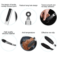 thumbnail image 2 of Kitchen Cooking Tongs, with 600ºF High Heat-Resistant Non-Stick Silicone Tips& Stainless Steel Handle, 2 of 5